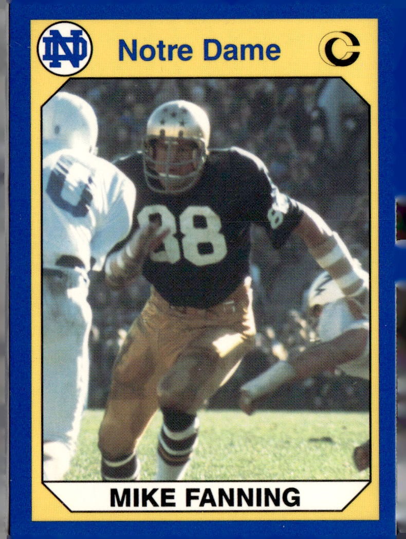 1990 Collegiate Collection Notre Dame Mike Fanning #33
