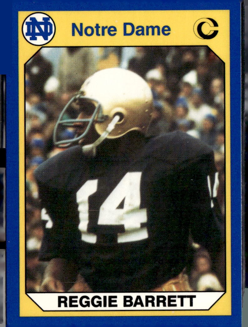 1990 Collegiate Collection Notre Dame Reggie Barrett #3