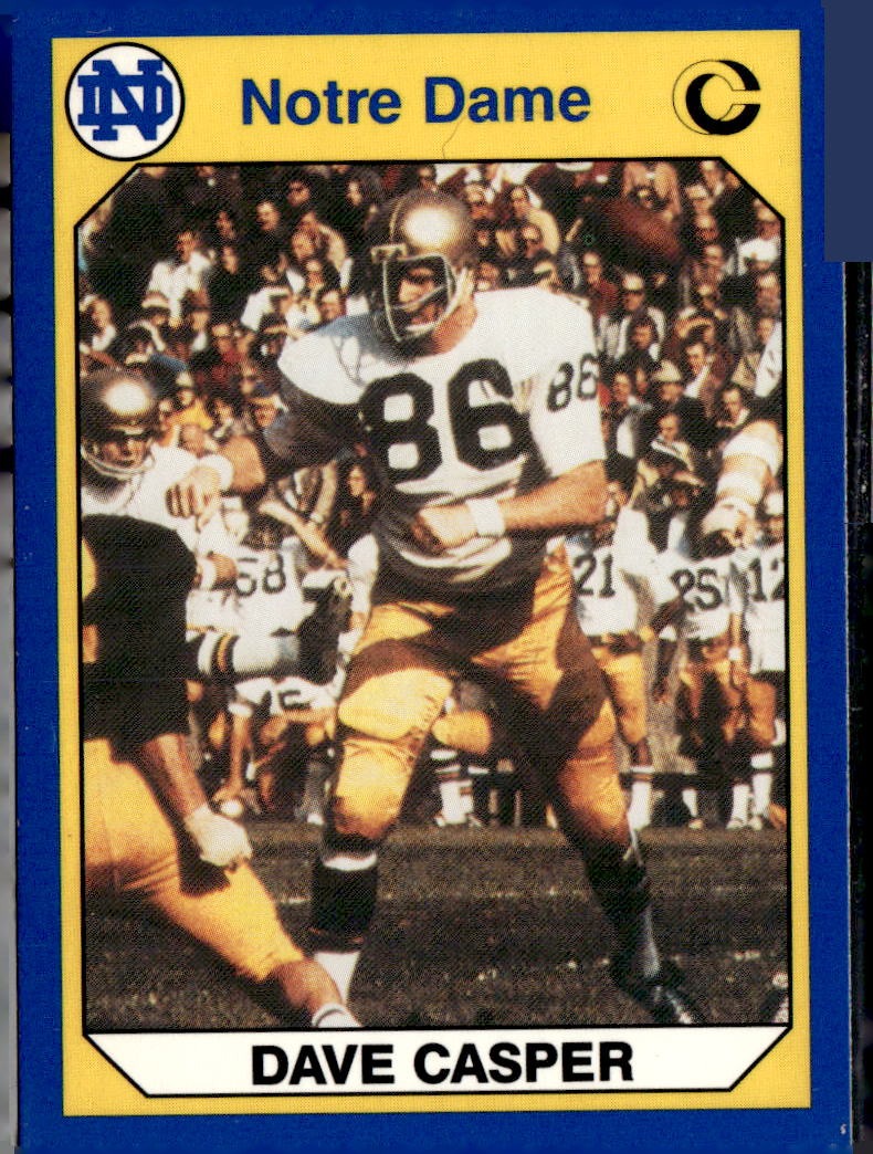 1989 Notre Dame Fighting Irish: 1964-87 Dave Casper #20