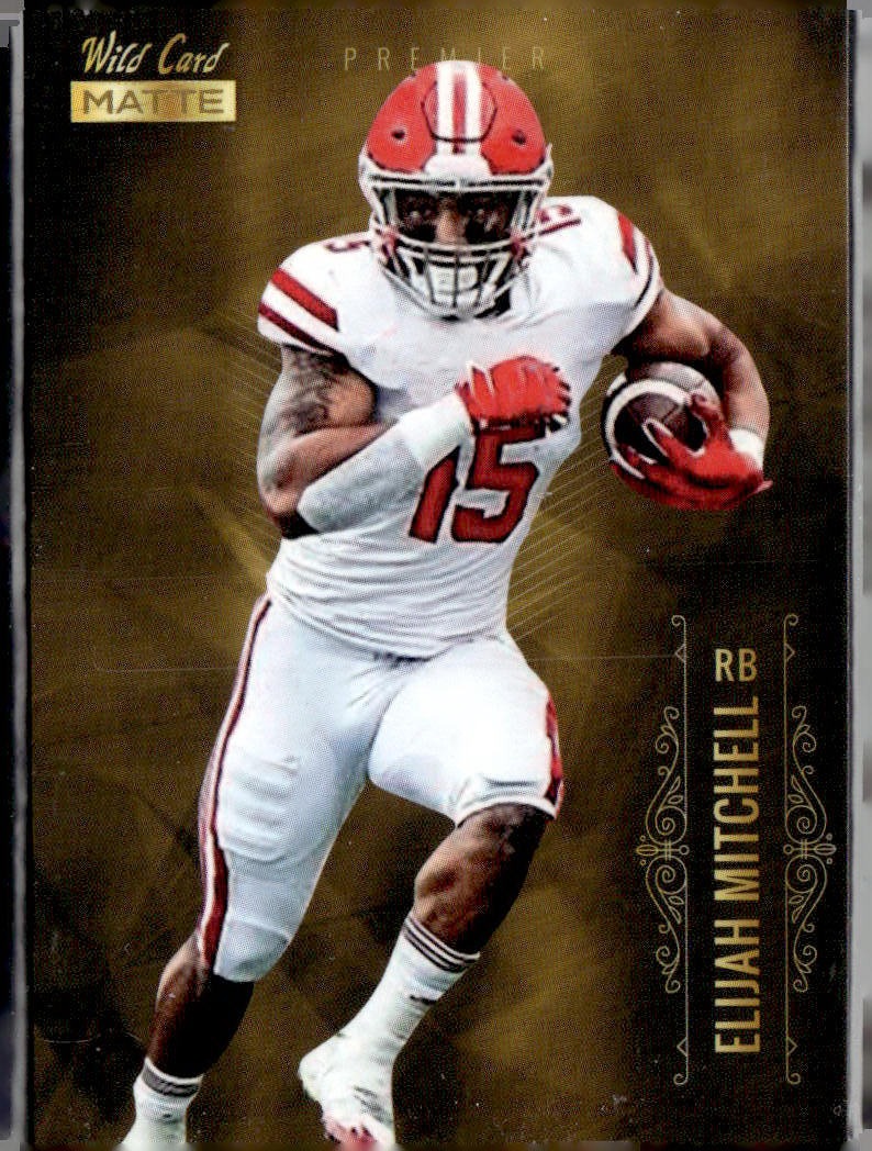 2021 Wild Card Matte Elijah Mitchell Gold #MBC-66