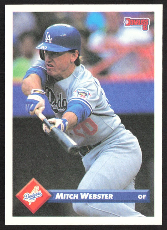 1993 Donruss 62 Mitch Webster