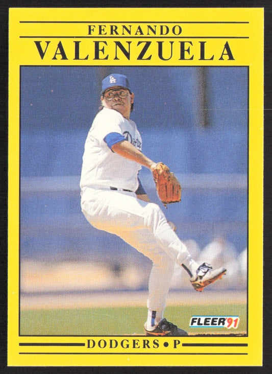 1991 Fleer 222 Fernando Valenzuela