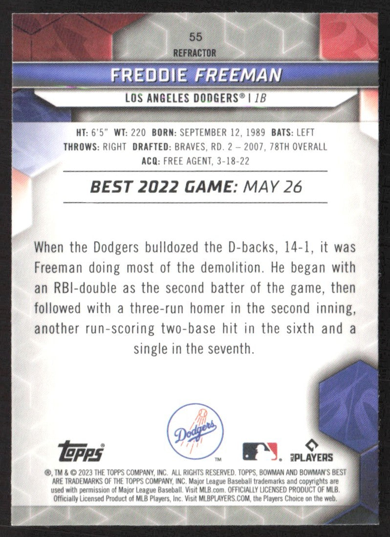 2023 Bowman's Best 55 Freddie Freeman